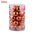 thumbnail image 2 of 34Pcs Plated Christmas Ball Hanging Bauble Xmas Tree Ornament&nbsp;Home Party Decor Bronze Plastic, 2 of 6