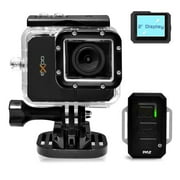 PYLE-SPORT PSCHD90BK - PYLE eXpo Hi-Res Action Cam with Full HD 1080p Video, 20 Mega Pixel Camera, 2'' LCD Screen, Wi-Fi Remote