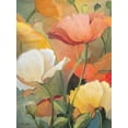 thumbnail image 2 of Dee Dee 12x14 White Modern Wood Framed Museum Art Print Titled - Spring Blooms I, 2 of 4