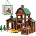thumbnail image 1 of Juego de troncos de madera Wondertoys, 330 unidades, troncos de madera auténtica para mayores de 3 años, 1 of 8