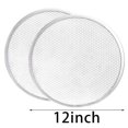 thumbnail image 2 of Pantalla de Pizza, Bandeja de Pizza, Bandeja de Pizza para Horno, Bandeja de Pizza, Pantalla de Pizza Antiadherente de Aluminio con Borde Sin Costura de 12 Pulgadas (12 Piezas), 2 of 5