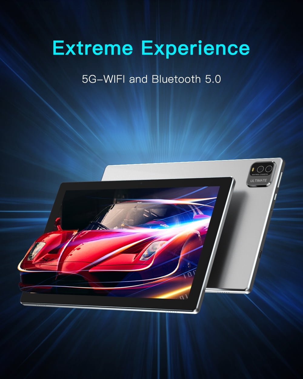 Tablets 10 inch Android Tablet, 2GB RAM 32GB ROM Tab, 1.5GHZ Quad-Core Processor 8MP & 2MP Dual Camera 5G WiFi 6000MAH Battery 10.1" IPS HD Touch Screen Tabletas, Google GMS Play Tablet.