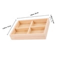thumbnail image 2 of BESTYASH Wooden Jewelry Tray Light Brown Multi Grid Jewelry Display Storage Organizer for Home Dresser, 2 of 6