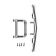 thumbnail image 1 of Conector de parachoques delantero RC Parachoques delantero RC multifuncional RC Reemplazo de pieza automática para 1/24 Modelo de simulación Axial SCX24 Silver 1 Set Guardurnaity FN001792-03, 1 of 7