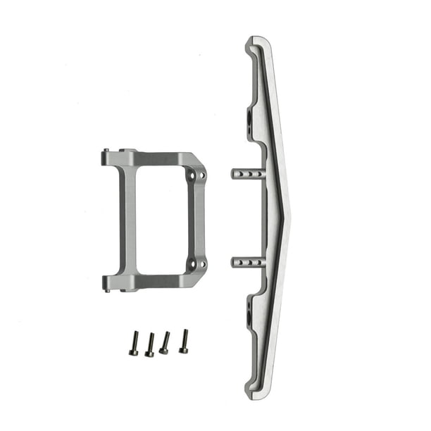 Conector de parachoques delantero RC Parachoques delantero RC multifuncional RC Reemplazo de pieza automática para 1/24 Modelo de simulación Axial SCX24 Silver 1 Set Guardurnaity FN001792-03