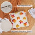 thumbnail image 2 of Set of 4 Fall Pillow Covers 12x12 Inch Hello Fall Thanksgiving Decor Throw Pillows Covers Pumpkins Autumn Leaves Decorative Home Outdoor Sofa Couch Pillow Cases for Fall Theme Decorations (12 by 12), 2 of 5