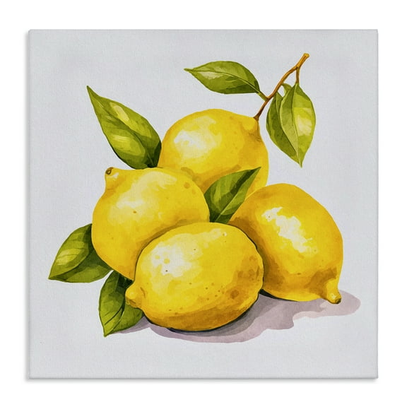 Stupell Industries Lemon Delights Fruit Food & Beverage Painting Wrapped Canvas Art Print Wall Art, 17 x 17