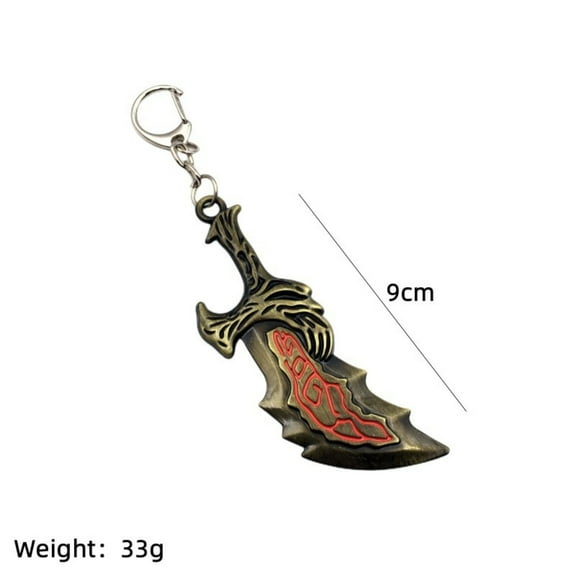 Decorations Keychain Clearance Keychain Accessories Birthday Gifts Keychain Accessories for Men Keychain Accessories for Women Gods Of War 5 Qui-Gon Axe Keychain Model Shield Pendant
