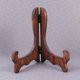 thumbnail image 3 of 4PCS Plate Tea Cake Display Stand Tea Biscuit Dish Easel Rack Desktop Display Holder for Home Party Shop - Size L (Burned Pine Color), 3 of 4