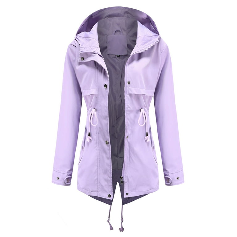 Womens purple rain jacket 2025