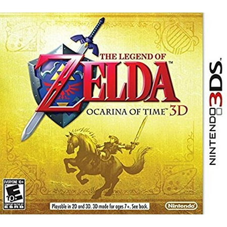 The Legend of Zelda: Ocarina of Time 3D, LL New NEW 3DS Nintendo TriForce VIDEO Worlds Exclusive Black OCARINA Pro LEGEND Sticker Hyrule Special Zelda Cheats Ocarina.., By Nintendo