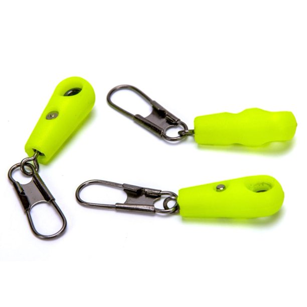 Conector de flotador de pesca de mar de 5 uds (tipo de columna recta reforzada con remache verde)