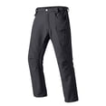 thumbnail image 6 of Fleece Lined Cargo Pants Men Waterproof Ripstop Tactical Pants With Multi Pockets Stretch Outdoor Hiking Climbing Outfits, 6 of 9