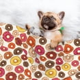thumbnail image 3 of Pofeuu Donut Print Puppy Blanket,Dog Blankets,Pet Blanket Cozy Cat Blankets for Indoor Cats, Fuzzy Pet Blanket for Kitten Doggy Dog Blankets-Medium, 3 of 8