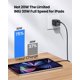 thumbnail image 3 of INIU USB C Charger, 30W PD QC 3.0 Puerto Dual Carga Rápida de Pared Charger para iPhone Samsung, Negro, 3 of 7