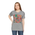 thumbnail image 4 of Thick Thighs and Christmas Vibes Groovy Women's Christmas Shirt, 4 of 10