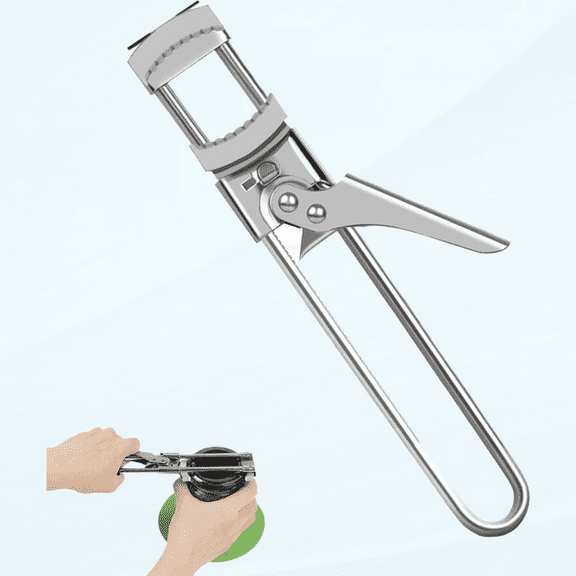 Jar Opener for Seniors Arthritis Gripper Pad, Jar Lid Opener for Weak Hands, Adjustable Stainless Steel Bottle Opener Canning Jar Opener Effortless for Any Size Caps, Best Kitchen Gadgets