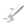 thumbnail image 2 of Ablandador de carne Vhermosa martillo Mallet Tool Pounder acero inoxidable doble cara, 2 of 5