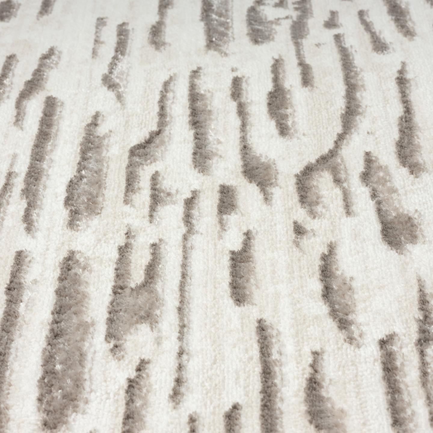 Luxe Weavers Artistic Textured Metallic Gray 4x5 Area Rug, Modern Carpet for Living Room