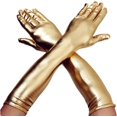 thumbnail image 1 of LinYooLi Gants de Cosplay en Satin Métallique Long 17 Pouces pour Femmes, 1 of 6