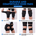 thumbnail image 4 of Men/Women Knee Pads for Gardening, Cleaning, Construction Work, Flooring, Volleyball, Anti- Collision 2 Pair, 4 of 7