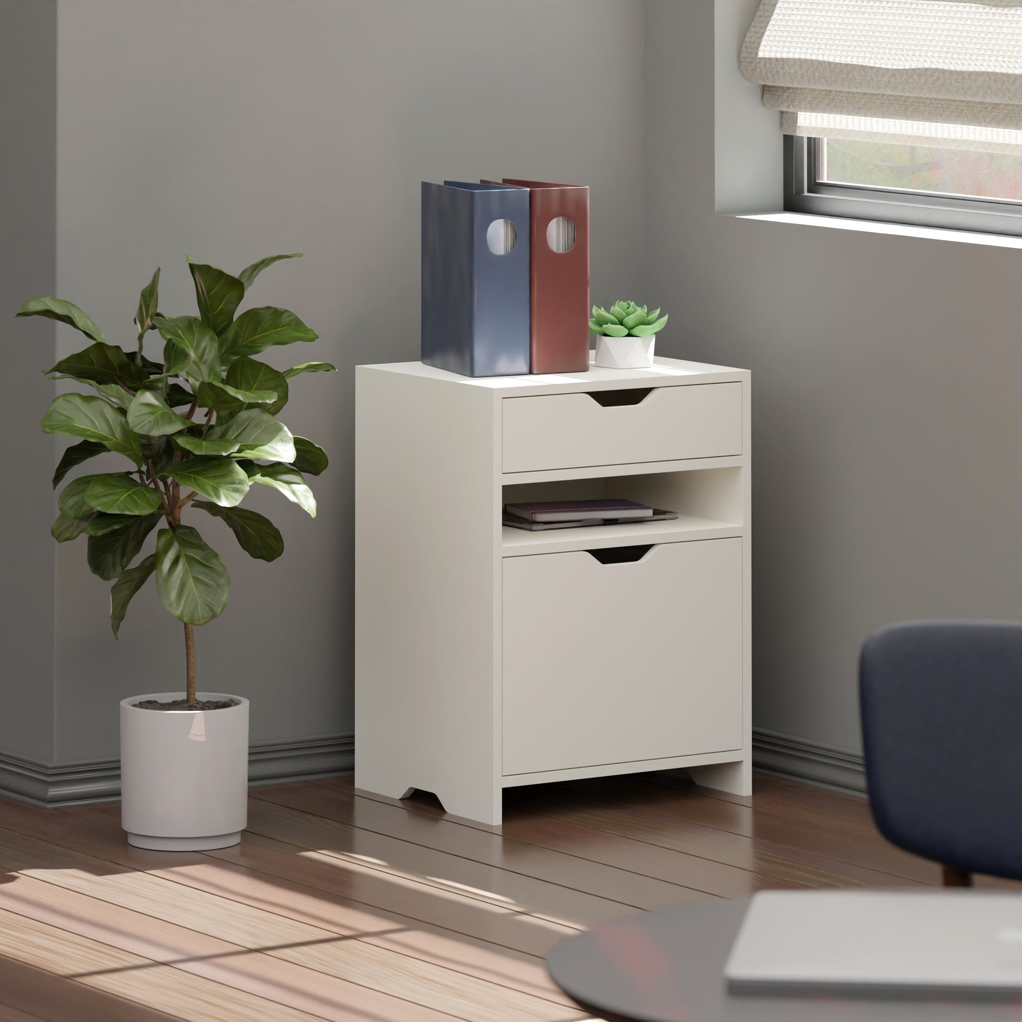Winsome Wood Nova Home Office File Storage Cabinet, White Finish