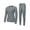 Dark Grey, variant on Little Donkey Andy Women's Fleece Lined Thermals Underwear Set Base Layer Long Johns Cold Weather Top Bottom Black X-Small