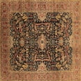 thumbnail image 1 of Ahgly Company Indoor Square Oriental Brown Industrial Area Rugs, 7' Square, 1 of 4