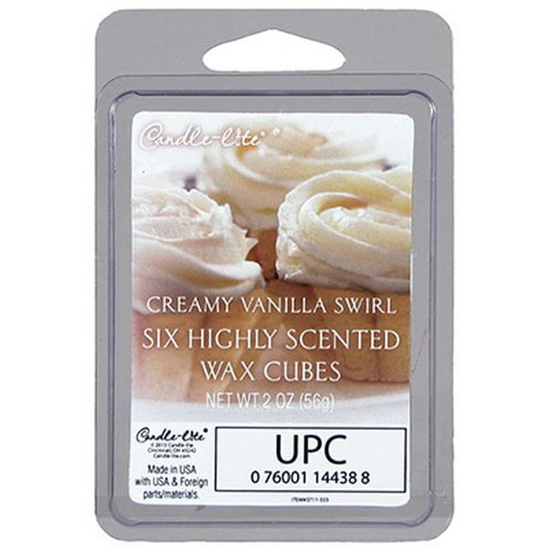 Candle Lite 2.5 Oz. Creamy Vanilla Swirl Scented Wax Cubes Walmart