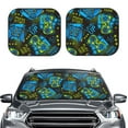 thumbnail image 2 of Balery 2 Piece Play Game Car Windshield Sun Shade|Foldable Front Windshield Shade for Car Front Window for Most Sedans SUV Truck-Medium, 2 of 7