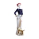 thumbnail image 1 of Estatua de cerámica de dama y perro, figura de niña, estatua elegante de porcelana para escritorio Estilo B, 1 of 9