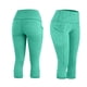 thumbnail image 2 of Pantalones de Yoga para Mujer con Bolsillos Pantalones Recortados Elastico Respirable Suave Cómodo para el Entrenamiento Correr Yoga Fitness Deportes, 2 of 7