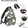 thumbnail image 4 of Sling Backpack Crossbody Sling Bag for Women Men Shoulder Bag Travel Hiking Daypack, 4 of 6
