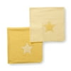 Seed Sprout - Set of 2 Organic Cotton Receiving Blankets, Yellow