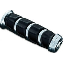 Kuryakyn 6372 Premium Kinetic Handlebar Grips: Universal Fit for Motorcycles with 1" Diameter Bars, Chrome, 1 Pair