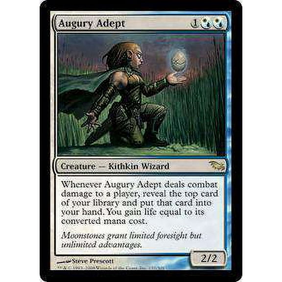 MtG Shadowmoor Rare Augury Adept (Foil) #137
