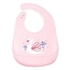 thumbnail image 1 of Silicone Baby Bib Waterproof Easily Clean Silicone Feeding Bib for Babies Girl and Boy Pink Swan, 1 of 4