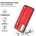 thumbnail image 2 of Nalacover Wallet Case for Samsung Galaxy A13 4G, Business PU Leather Unique Design Wristband Kickstand Credit Card Holder Slots Shockproof Scratch Resistant Phone Case for Samsung Galaxy A13 4G,Red, 2 of 6