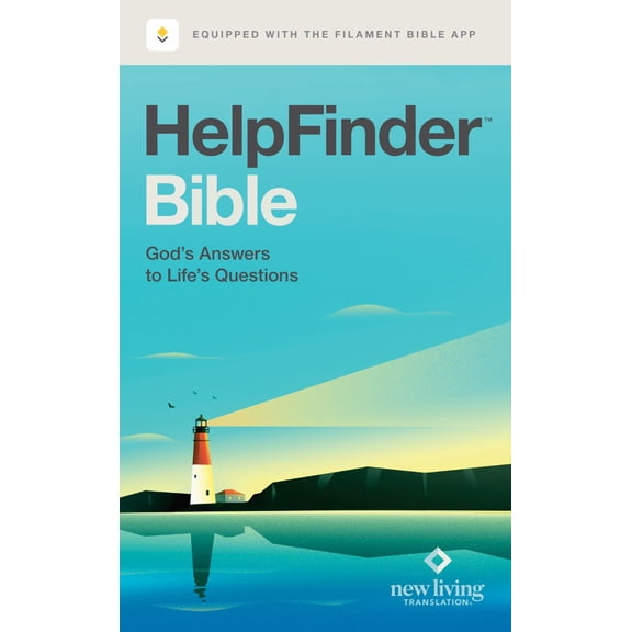 HelpFinder Bible NLT, Filament Enabled (Hardcover, Harbor Blue, Red Letter) (Hardcover)