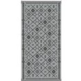 thumbnail image 2 of Outdoor Rug,Patio Rug,Reversible Outdoor Rug, Waterproof Plastic Straw with Carry Bag（Black grey）, 2 of 5
