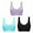 Light blue, variant on VISALY Sports Bras High Impact Sports Bras For Women Three Piece Bra Women's Underwire Yoga Bra Large Breasts Small Seamless Double Layer Bra Yoga Sports Bra Wireless Bras Comfortable Bras Beige L