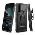 thumbnail image 2 of Compatible for TCL 30 XE 5G Case with Holster Belt Clip Hybrid Shockproof Protective Phone Cover with Kickstand - Black, 2 of 5