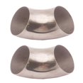 thumbnail image 1 of 2 piezas 3.0 "90  degree Radio de 0.84D Curva de eje de material acero inoxidable 304 DYNWAVEMX  Escape ultra apretado, 1 of 8