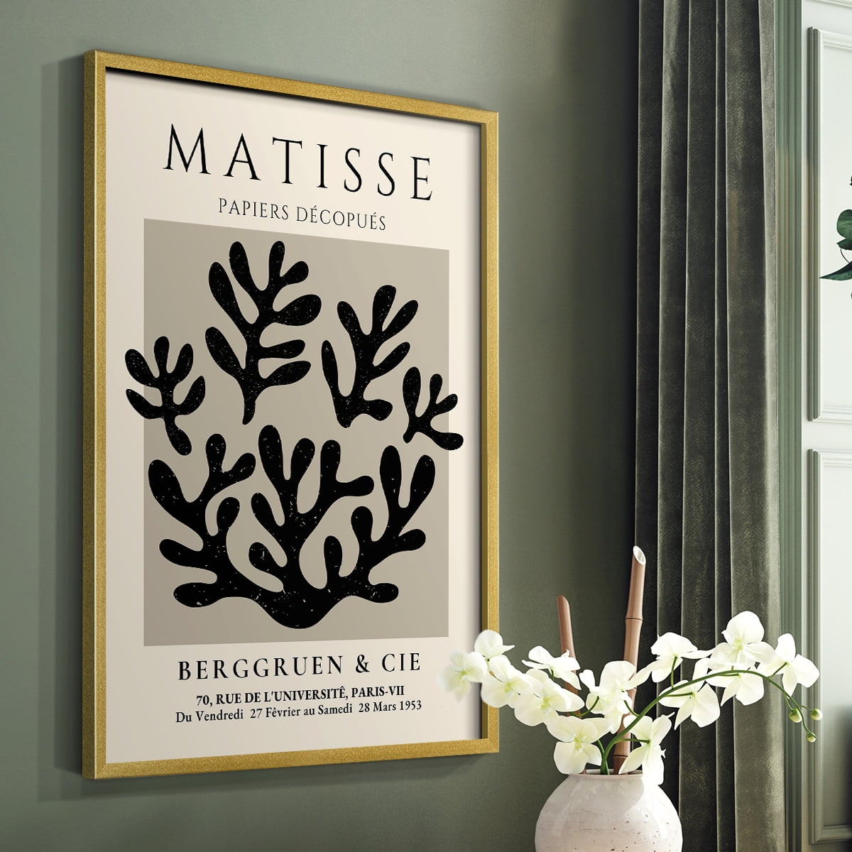 Matisse CLV Framed Print in Gold Solid Wood 16 x 20 Framed Print