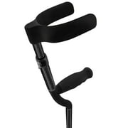 Royal RC Canes Black All Composite Carbon Fiber Adjustable Forearm Crutch - Lightweight, Durable, and Comfortable for Optimal Support and Mobility