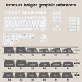 thumbnail image 5 of PBT Key Cap Fit Laptop PC Game Office Mechanical Keyboard Keycaps, 5 of 5
