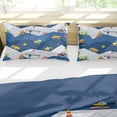 thumbnail image 3 of Car Comforter Set Construction Bedding Set for Boys Kids Trucks Comforter Cartoon Car Excavator Tractor Blue 3Pcs Twin, 3 of 5