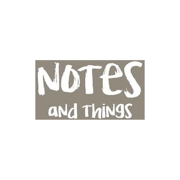 Notes and Things: 5.5" x 8.5" Dot Grid Notebook - 140 pages (Paperback)
