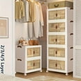 thumbnail image 2 of 2/3/4/5Layer Extra Large Storage Cabinet, Multi-tier Storage Box with Doors, Stackable Storage Containers for Shoes Sundries Books Clothes, Household Storage Organizer for Closet, Bedroom, Kitchen, 2 of 10