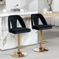 Stools Adjustable Swivel Counter Height Barstools with Back for Kitchen